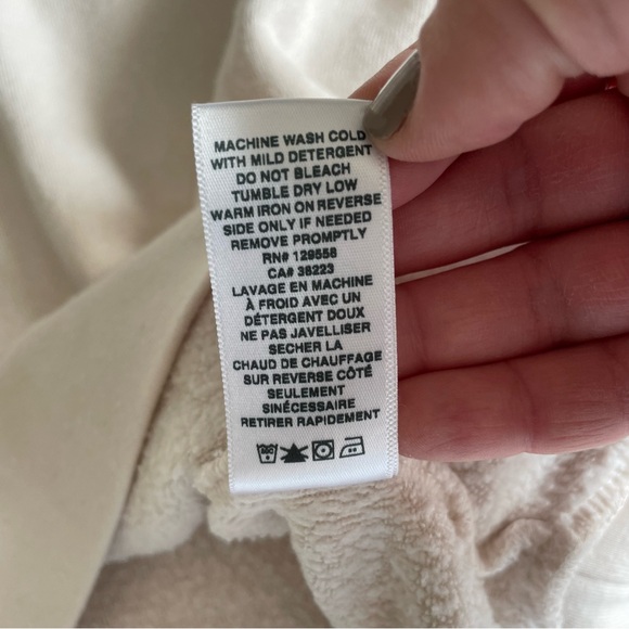 Sol Angeles "Coastal Waves" Cream White Wave Stripes Crew Neck Sweatshirt - Picture 15 of 17